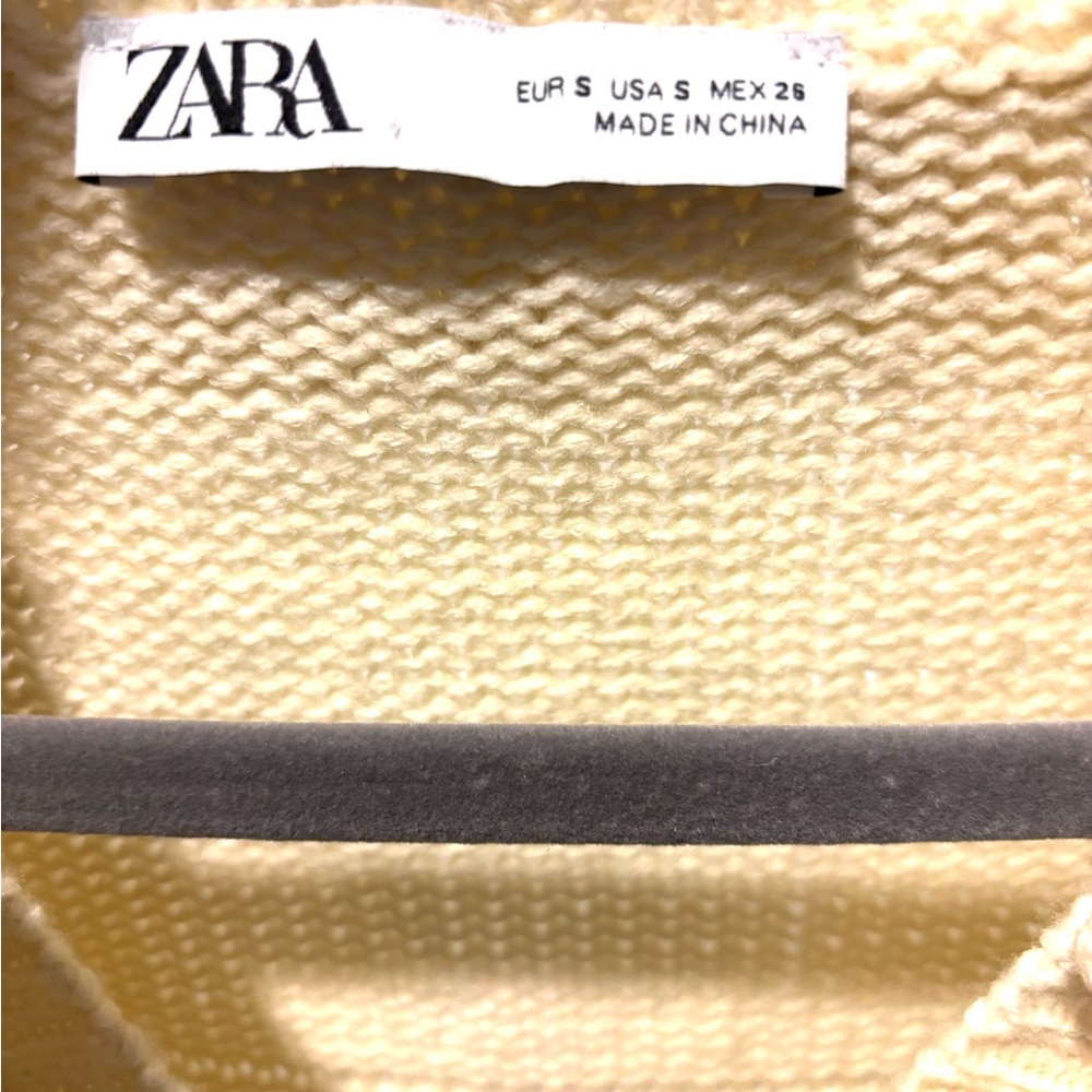 Zara Cream Textured Cardigan - Picture 5 of 5
